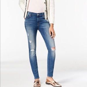 7 for all mankind mid rise skinny